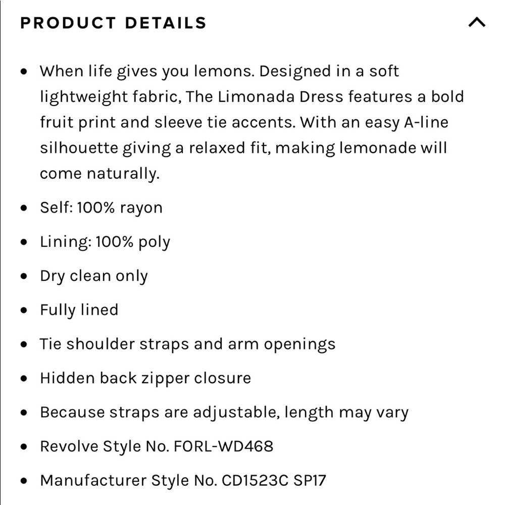 For Love and Lemons Limonada Dress - Picture 4 of 5